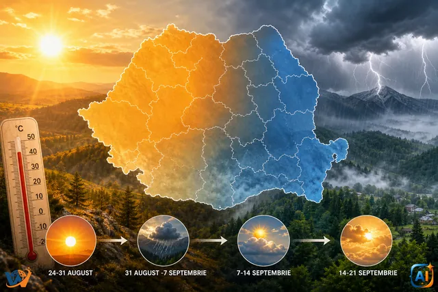 WoW Pulse Meteo: Canicula cedează, dar septembrie rămâne mai cald decât normal