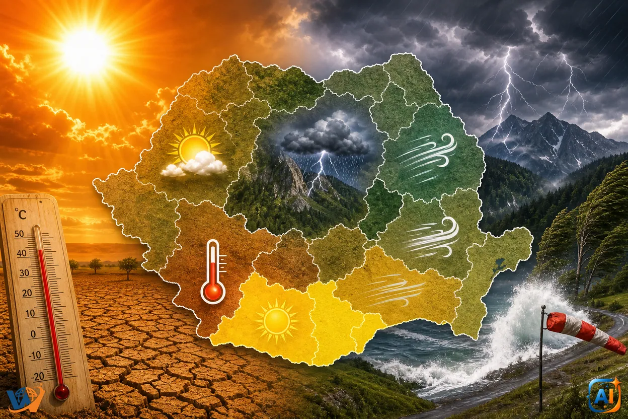 WoW Pulse Meteo: România, între caniculă și instabilitate atmosferică