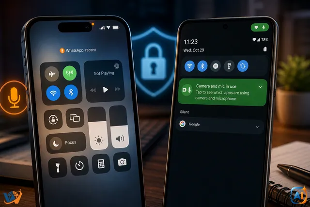 Ce înseamnă punctul verde sau portocaliu pe telefon