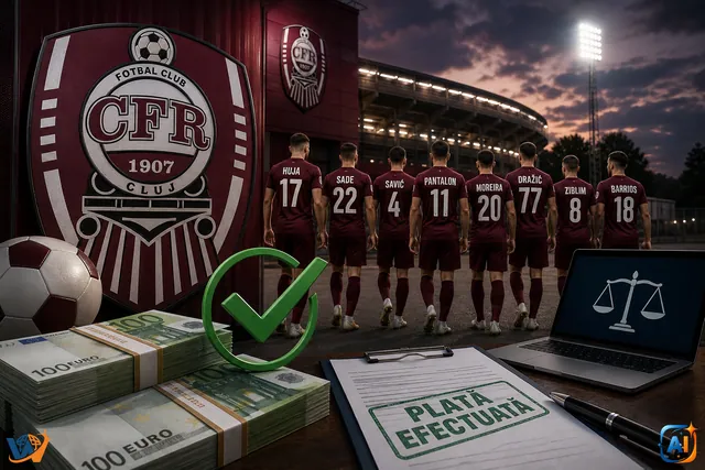 CFR Cluj a plătit datoriile. Interdicția poate fi ridicată