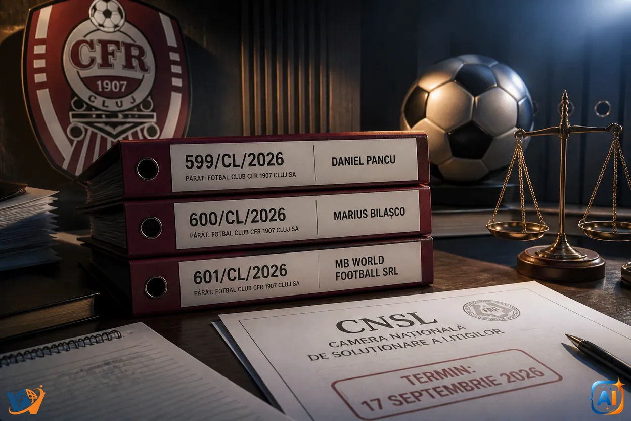 CFR Cluj, trei litigii la FRF: Pancu, Bilașco și firma lui Mara cer bani