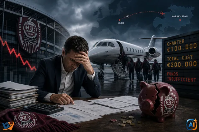 CFR Cluj, fără bani pentru charterul european