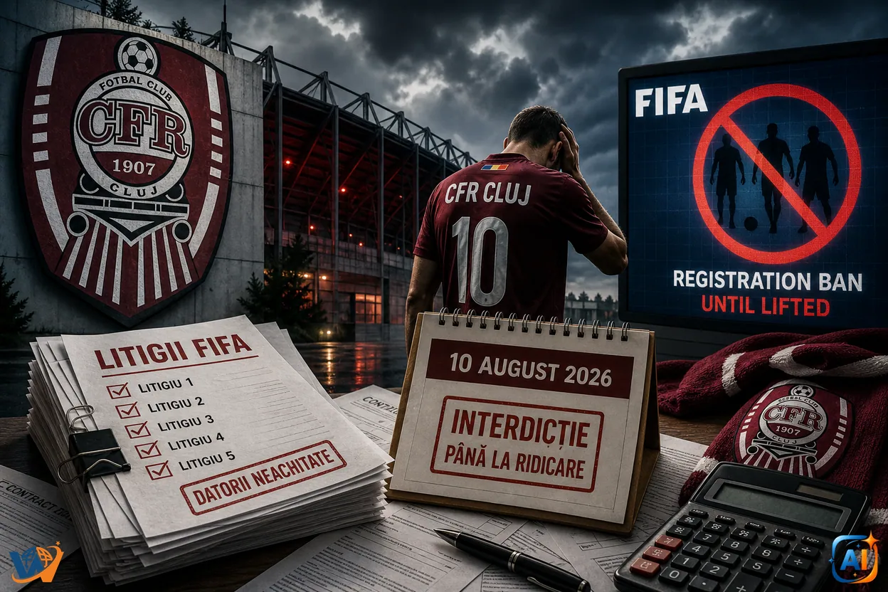CFR Cluj, blocată din nou de FIFA. Cinci litigii apasă Gruia