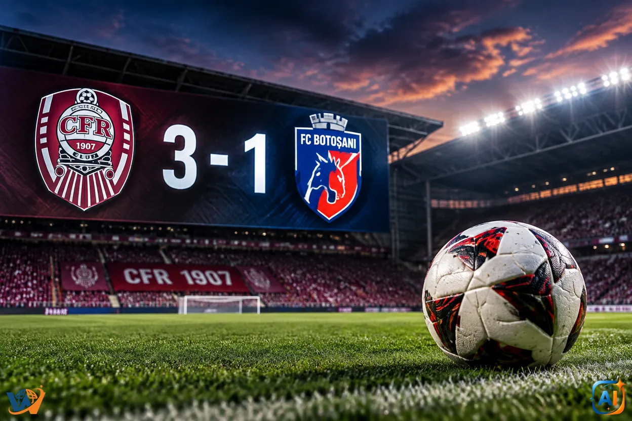 CFR Cluj – FC Botoșani 3-1. Șumudică: „Îmi era frică”