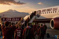 CFR Cluj își invită suporterii în avionul echipei pentru deplasarea din Armenia