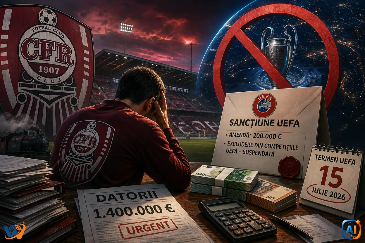 CFR Cluj, la limită: 1,4 milioane de euro pentru salvarea Europei