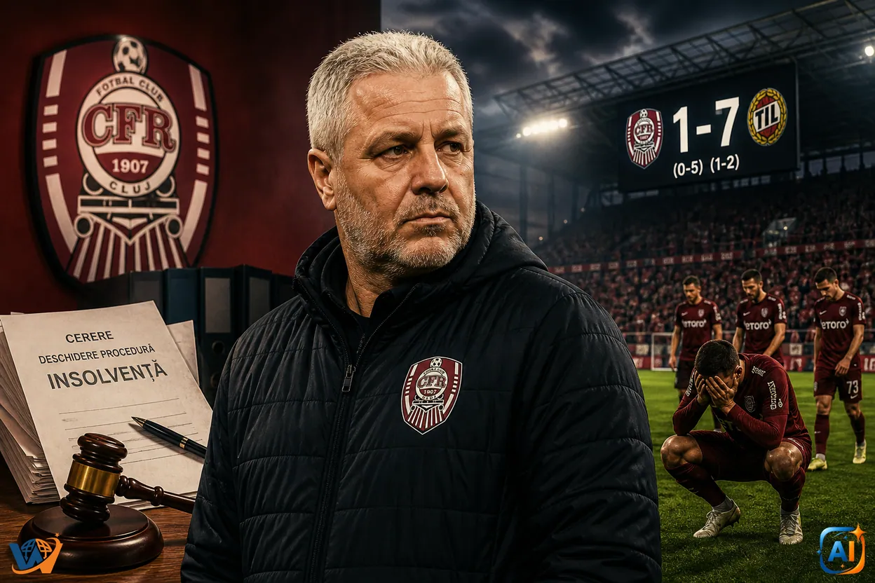 CFR Cluj își cere insolvența și îl aduce pe Marius Șumudică