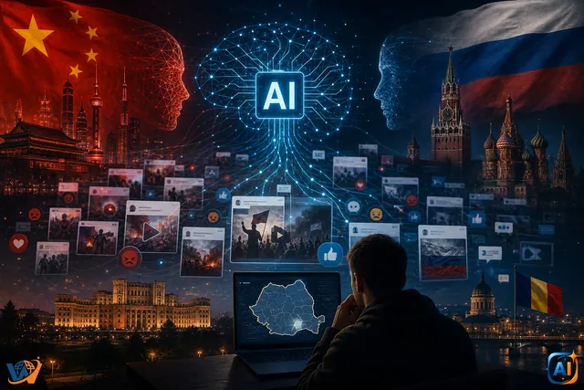 China și Rusia folosesc inteligența artificială în campanii de influență