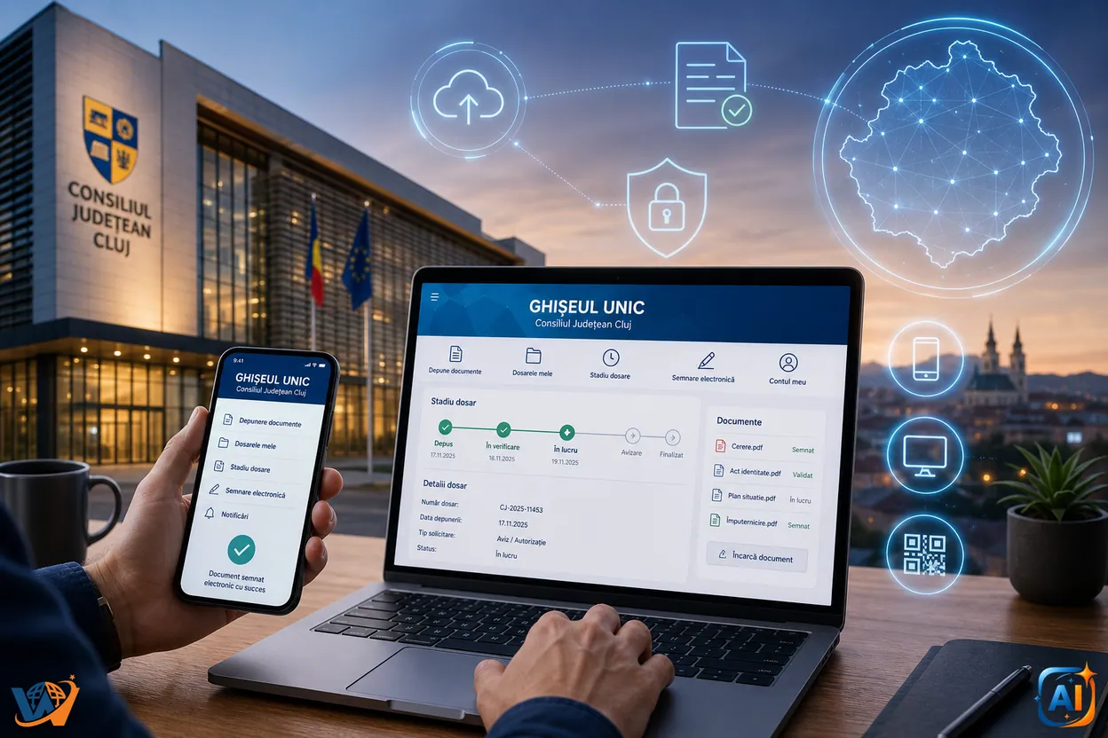 CJ Cluj anunță digitalizare completă pentru cetățeni