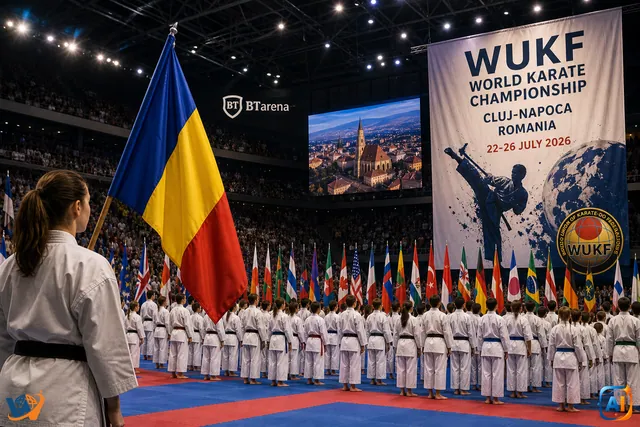 Cluj-Napoca devine capitala mondială a karate-ului. Peste 2.100 de sportivi din 47 de țări vin la BTarena