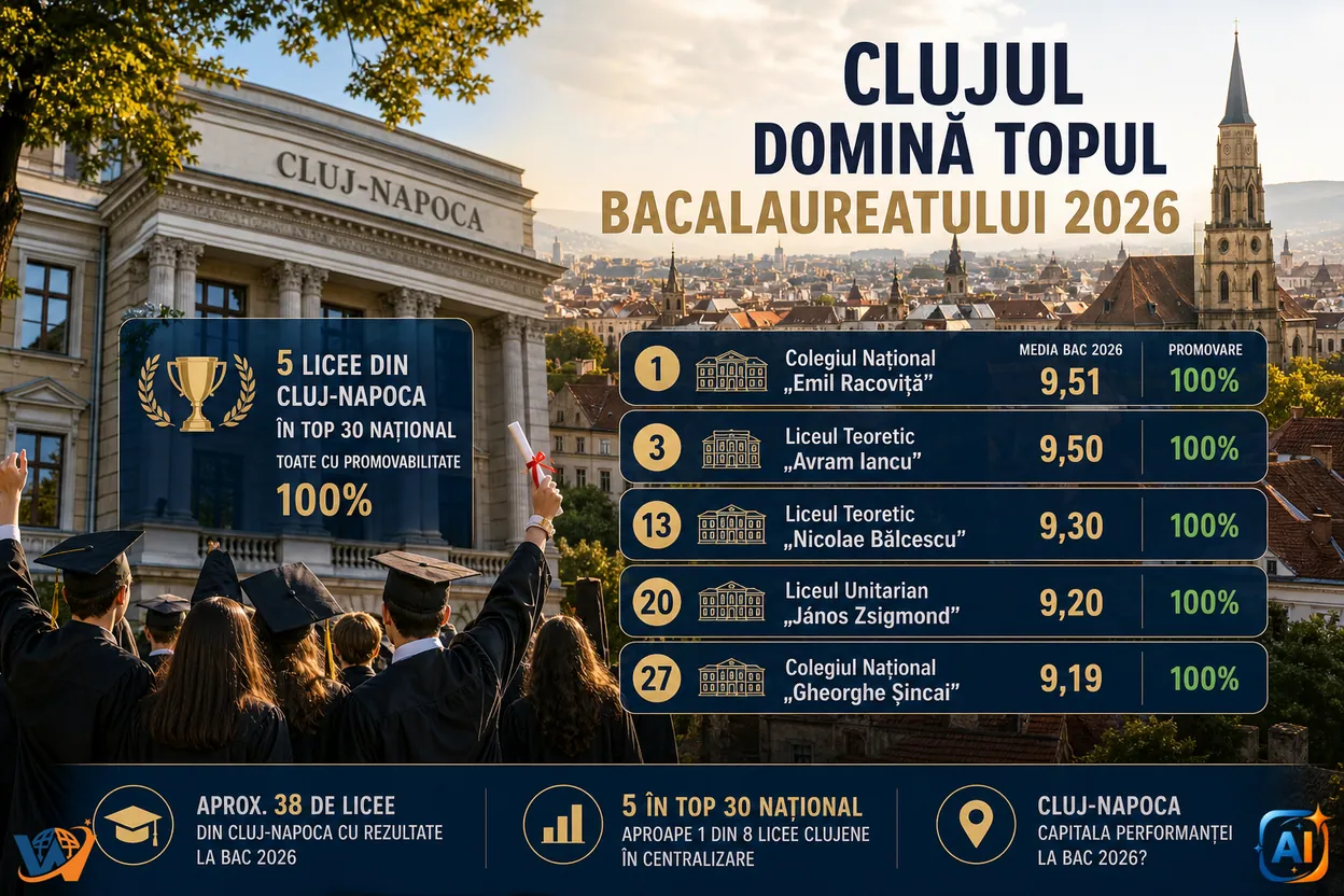 Clujul, capitala performanței la BAC 2026?