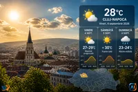WoW Pulse Meteo: Clujul se apropie de 30°C: septembrie începe ca-n vară