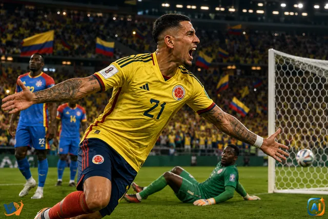 Columbia e în 16-imi după un gol de Muñoz