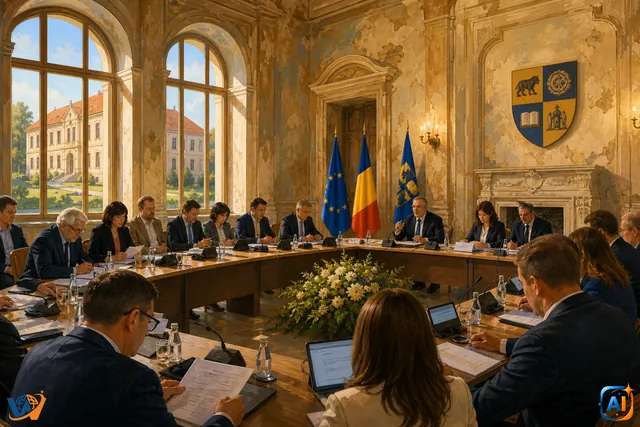 Consiliul Județean Cluj a ieșit din sediu pentru prima dată în 34 de ani. Ședință extraordinară la Castelul Bánffy din Răscruci