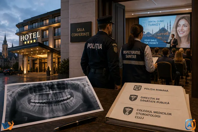 Consultații într-un hotel: anchetă medicală la Cluj