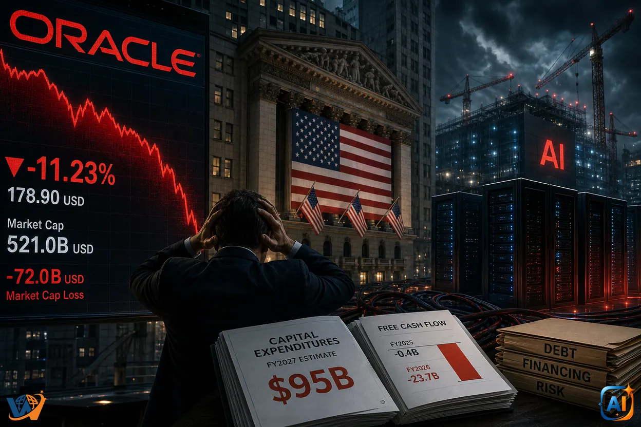 AI-ul costă scump: Oracle pierde miliarde pe bursă