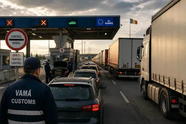 Cozi mai mari la granițe din cauza protestelor