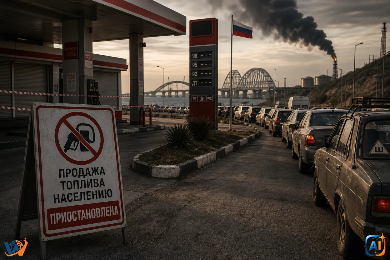 Crimeea intră în criză totală de combustibil