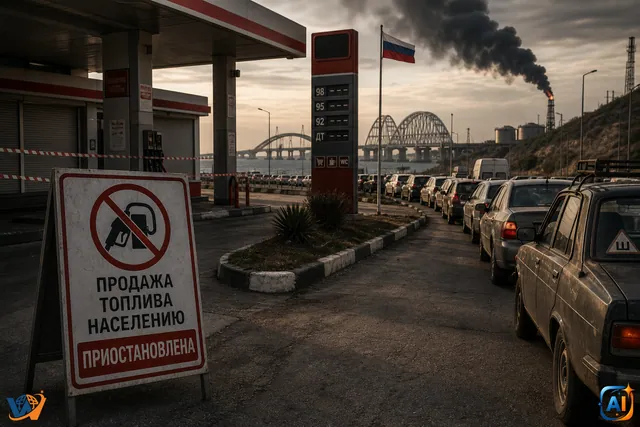 Crimeea intră în criză totală de combustibil