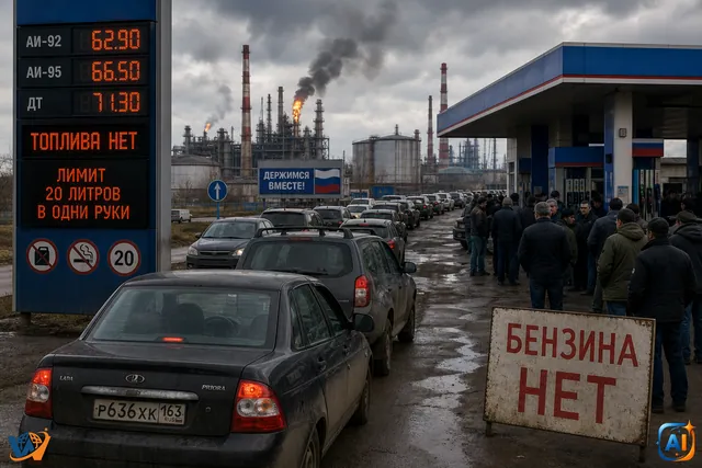 Criza carburanților lovește Rusia: cozi, raționalizare și nemulțumiri