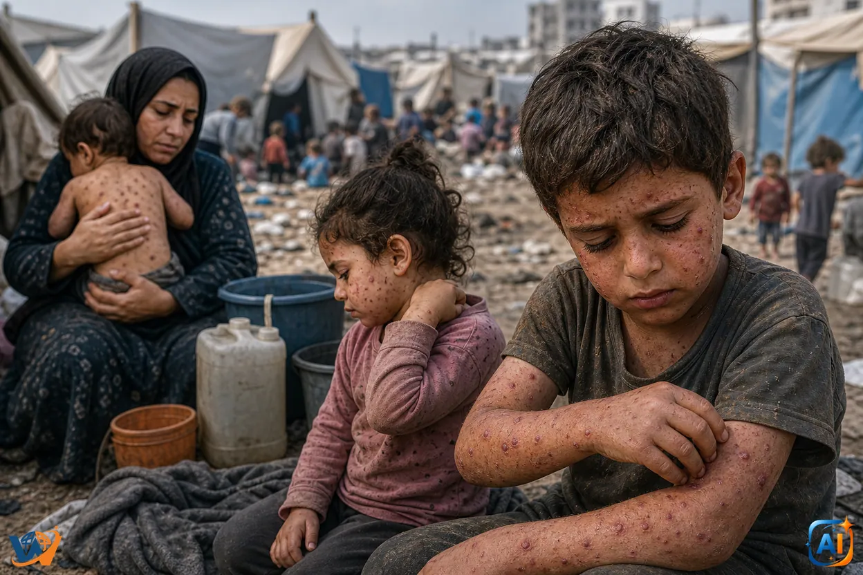Criză sanitară în Gaza: 9.300 de cazuri