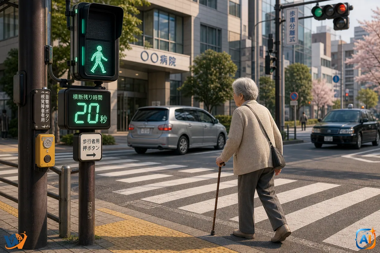 Semafoarele inteligente din Japonia: tehnologia care oferă mai mult timp persoanelor în vârstă