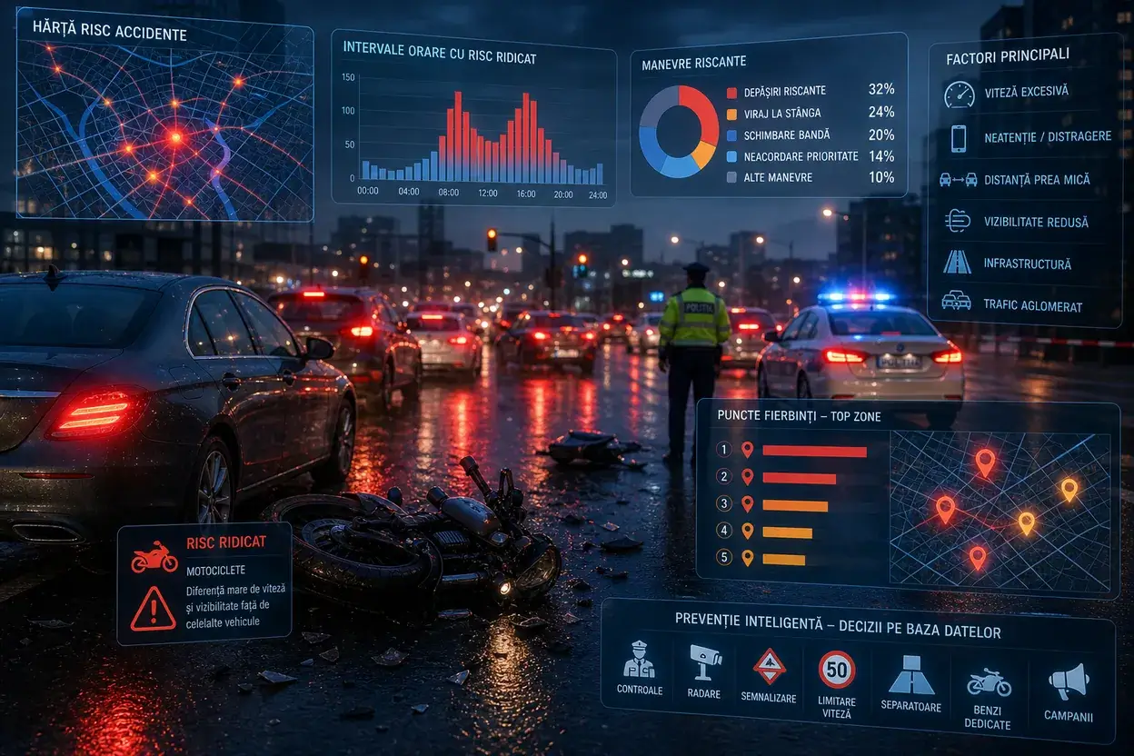 Cum vede AI valul de accidente: nu e ghinion, e tipar