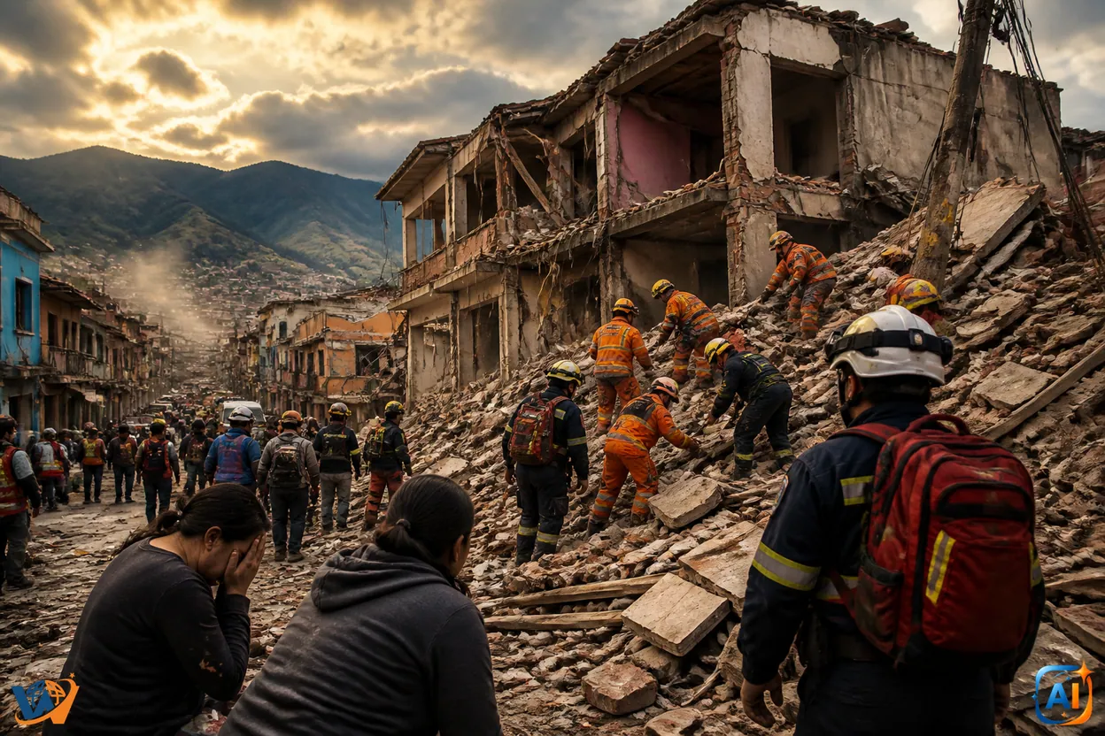 Cutremur devastator în Columbia: peste 100 de morți