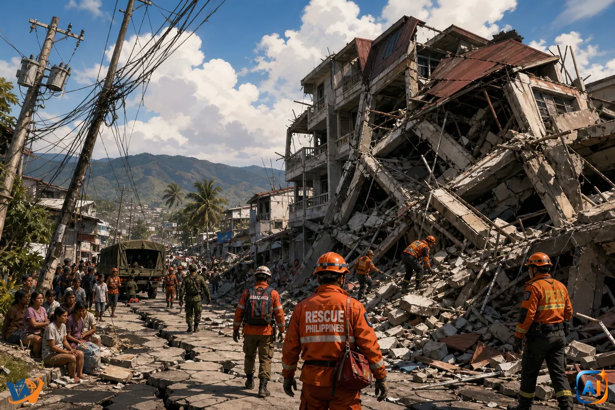 Cutremur devastator în Filipine: zeci de morți și sute de răniți