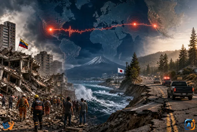 Cutremure în lanț în Venezuela, Japonia și California