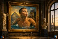 David Popovici, omagiat ca o operă de artă înaintea Europenelor