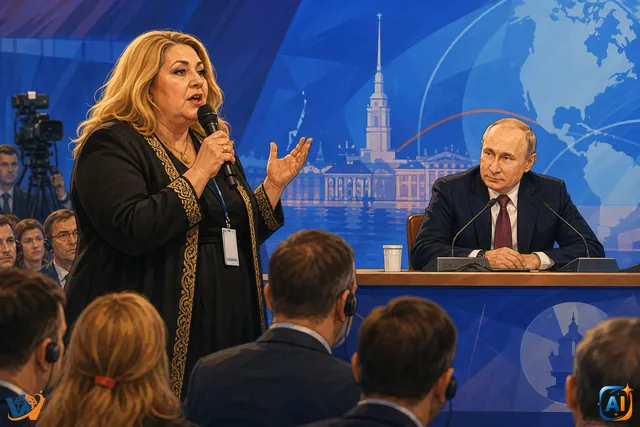 Diana Șoșoacă, dialog direct cu Putin la Sankt Petersburg: „Românii nu vă urăsc”