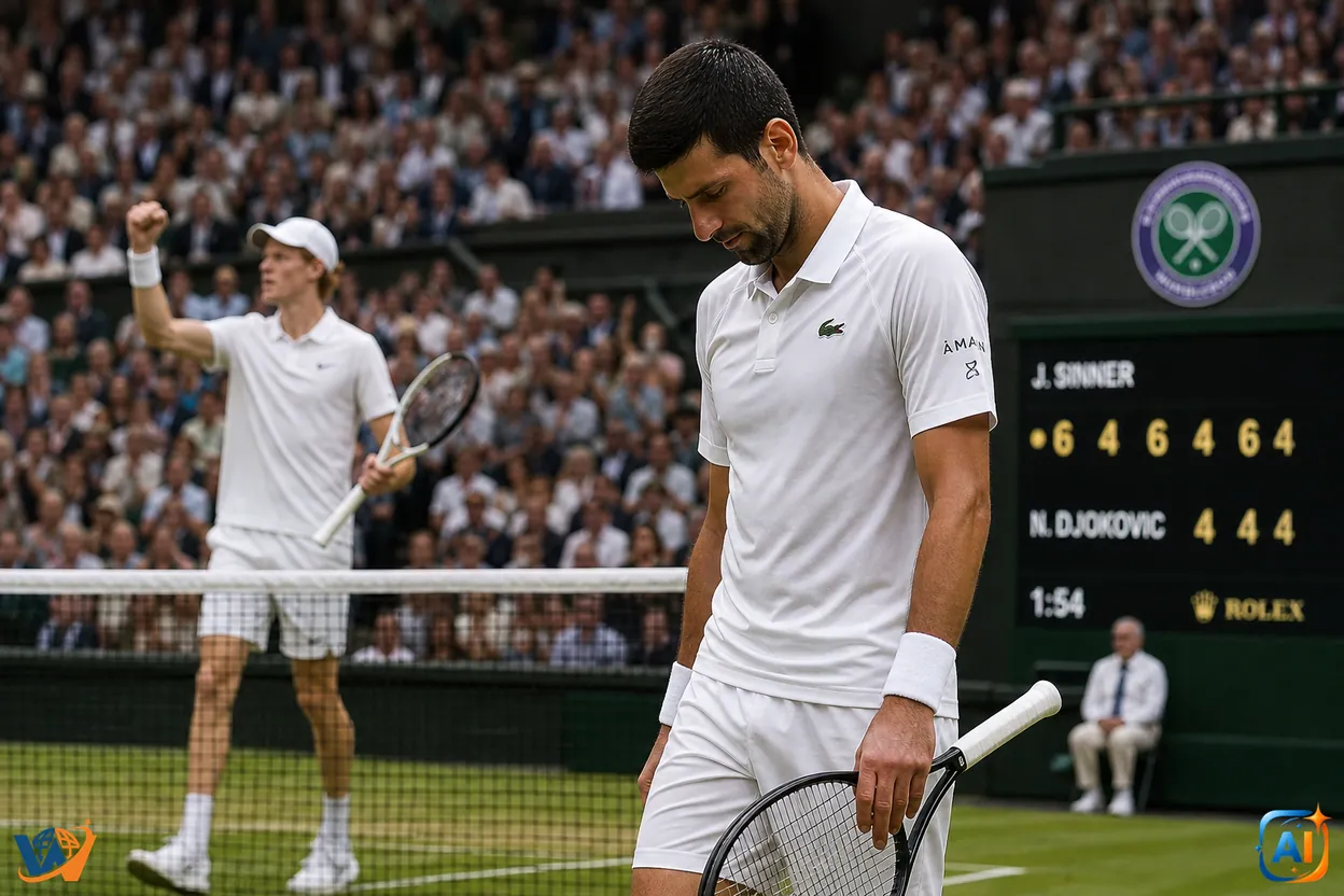 Djokovic, răpus de Sinner la Wimbledon: „O bătaie zdravănă”