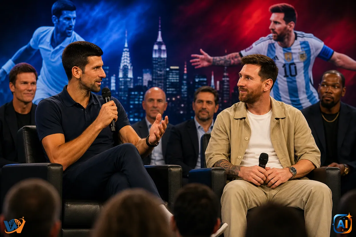 Djokovic l-a întrebat pe Messi cum învinge presiunea. Răspunsul argentinianului a impresionat întreaga sală