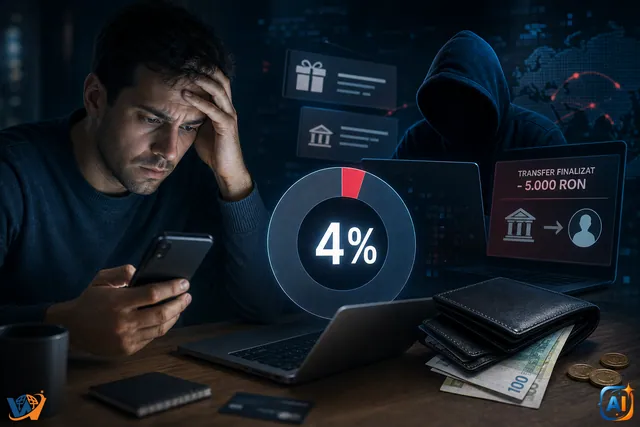Doar 4% dintre victimele fraudelor online își mai recuperează banii