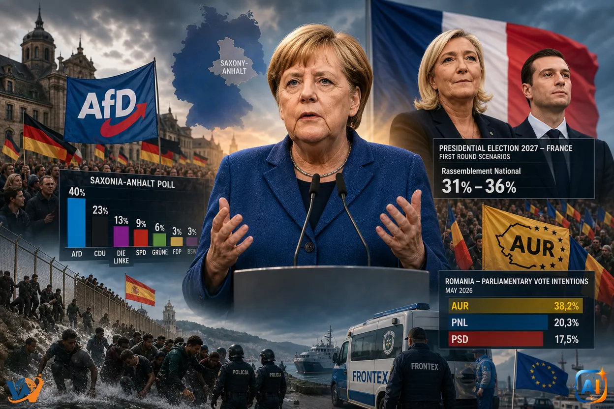 Dreapta radicală câștigă teren în Europa. Merkel avertizează