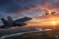Dronă doborâtă lângă Galați de un F-18 spaniol