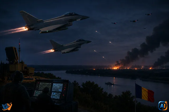 Drone lângă România: Eurofighter ridicate de urgență