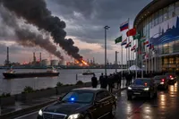 Drone ucrainene lovesc St. Petersburg la forumul lui Putin