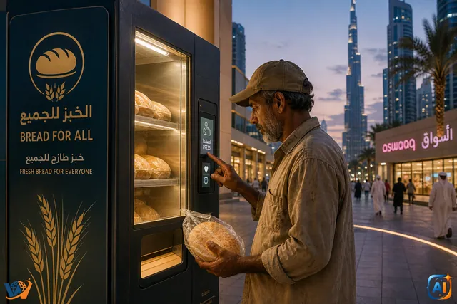 Dubai oferă pâine gratuită la automate
