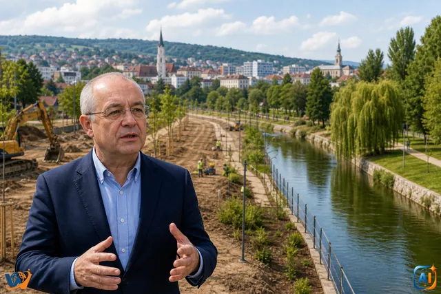 Emil Boc anunță un nou parc de 3,2 hectare la Cluj-Napoca