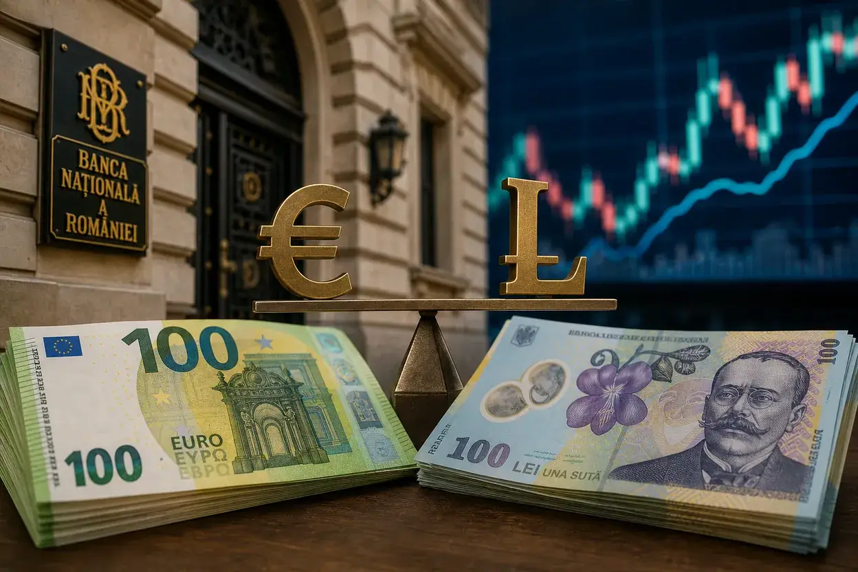 Euro la 4,4 lei? Explicația care schimbă calculele