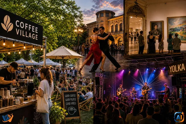 Evenimente în Cluj-Napoca azi, 15 august 2026: cafea, tango și artă