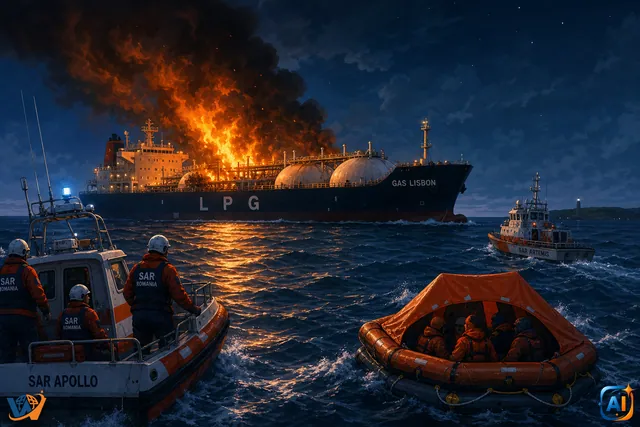 Explozie pe Gas Lisbon în Marea Neagră