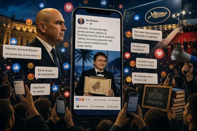 Bolojan l-a felicitat pe Mungiu, internetul a luat foc
