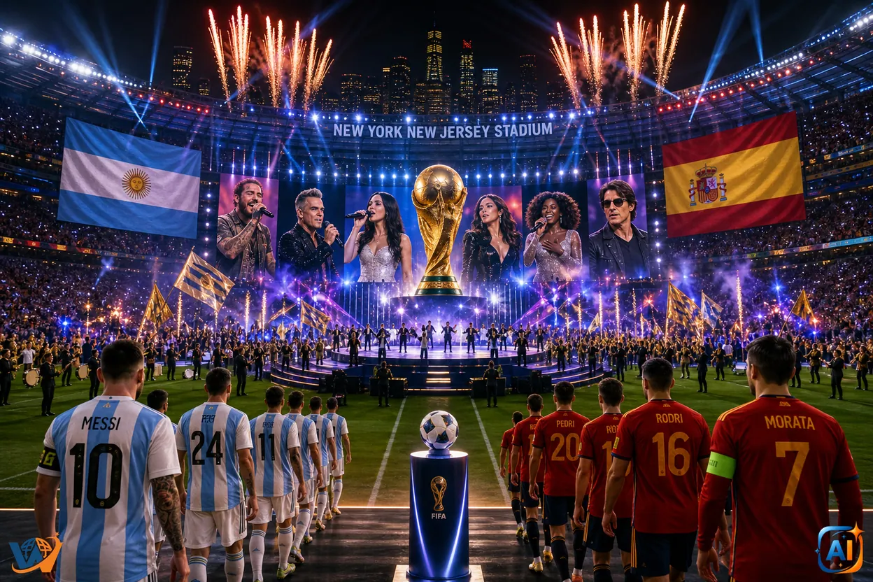 Finala Cupei Mondiale 2026 începe cu un spectacol grandios. Urmează primul show din istoria competiției la pauza meciului