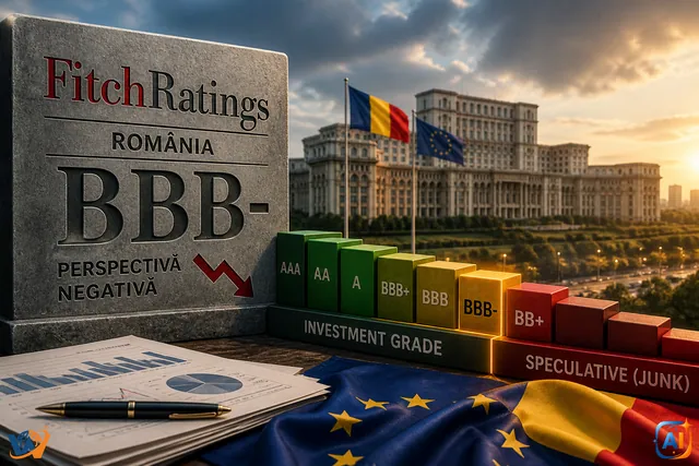 Fitch menține România la limita recomandată investițiilor