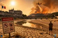 Caniculă extremă în Franța: fluviul Loara seacă, iar țara intră din nou sub asediul căldurii