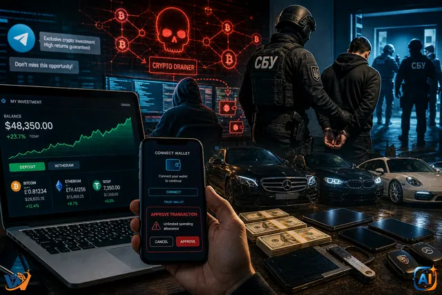 Fraudă cripto în Ucraina: schema de până la 1 milion de dolari lunar
