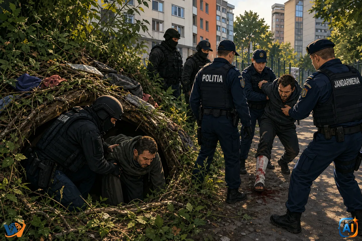 Fugari ascunși lângă căminele din Hașdeu